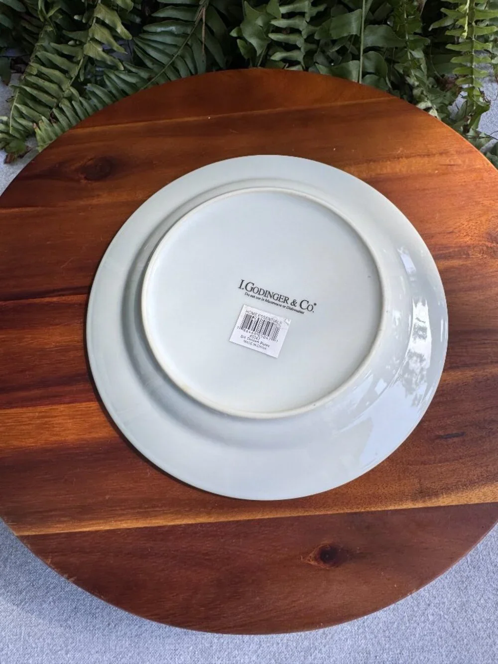 Vintage I. Godinger Co Gold and Black Porcelain Harlequin Salad Plate